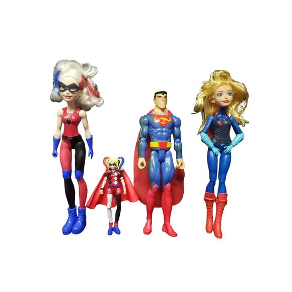 Mattel DC Comics Action Figures Harley Quinn Superman Supergirl Large & Mini - Picture 12 of 12